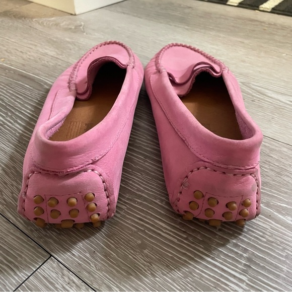 Jeffrey Campbell Pink Suede Leather Barbie Loafer Slip On Shoes Flats Size 38 - Picture 9 of 9